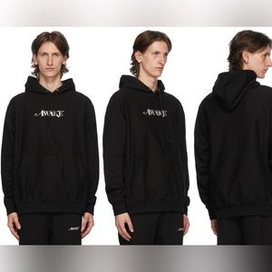 NWOT Awake NY Black Embroidered Logo Hoodie - Size L